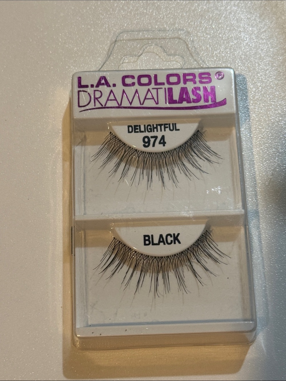 L.A. Colors DramatLash False Eyelashes - Black (Delightful 974)